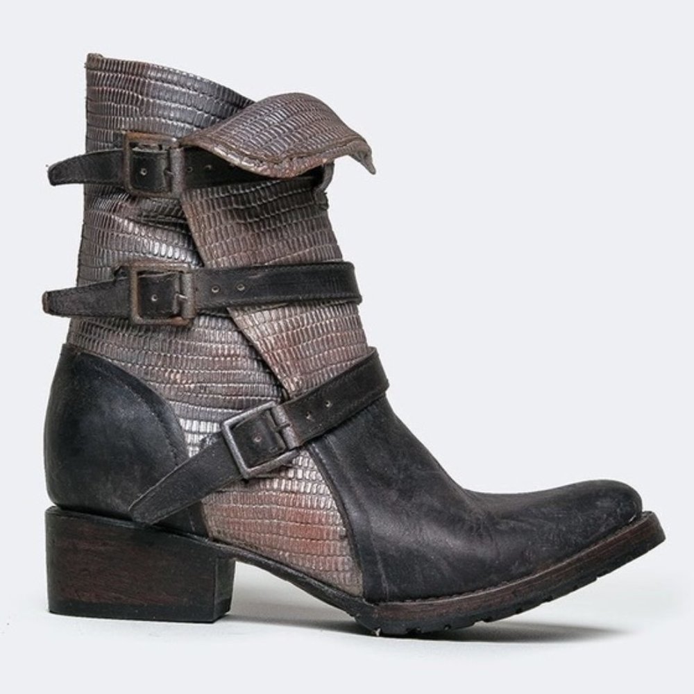 NWB FREEBIRD BY STEVEN APEX STONE MOTO BOOTS - Picture 9 of 9